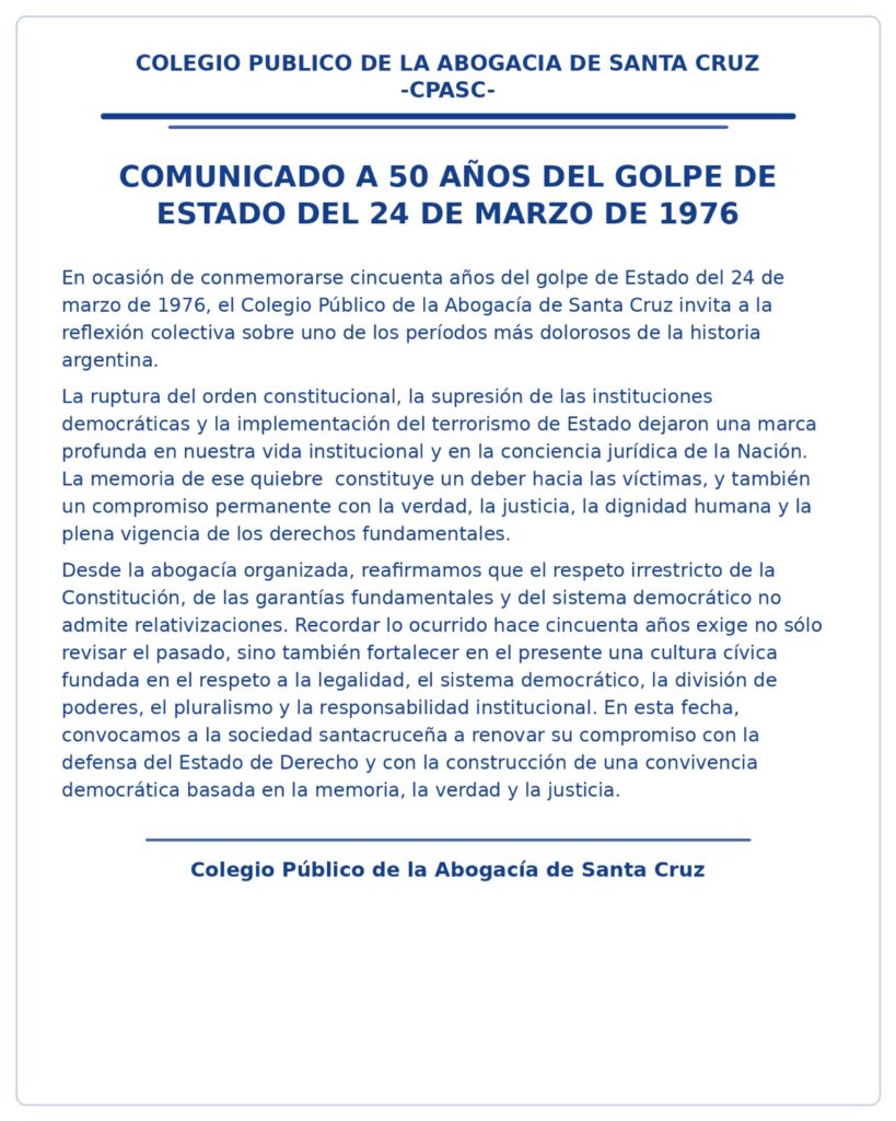 flyer comunicado 24 de marzo