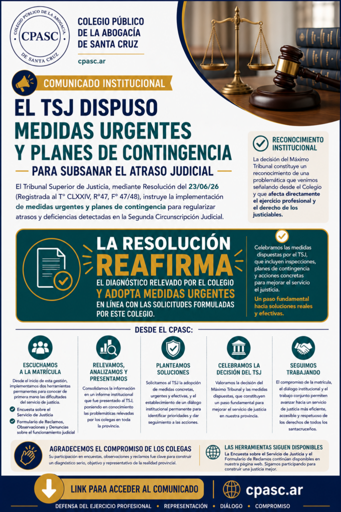 flyer comunicado medidas tsj