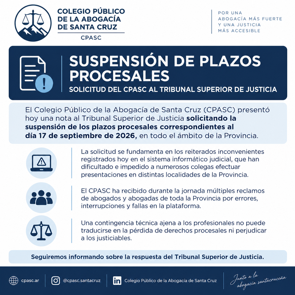 flyer suspension plazos 17 9 26